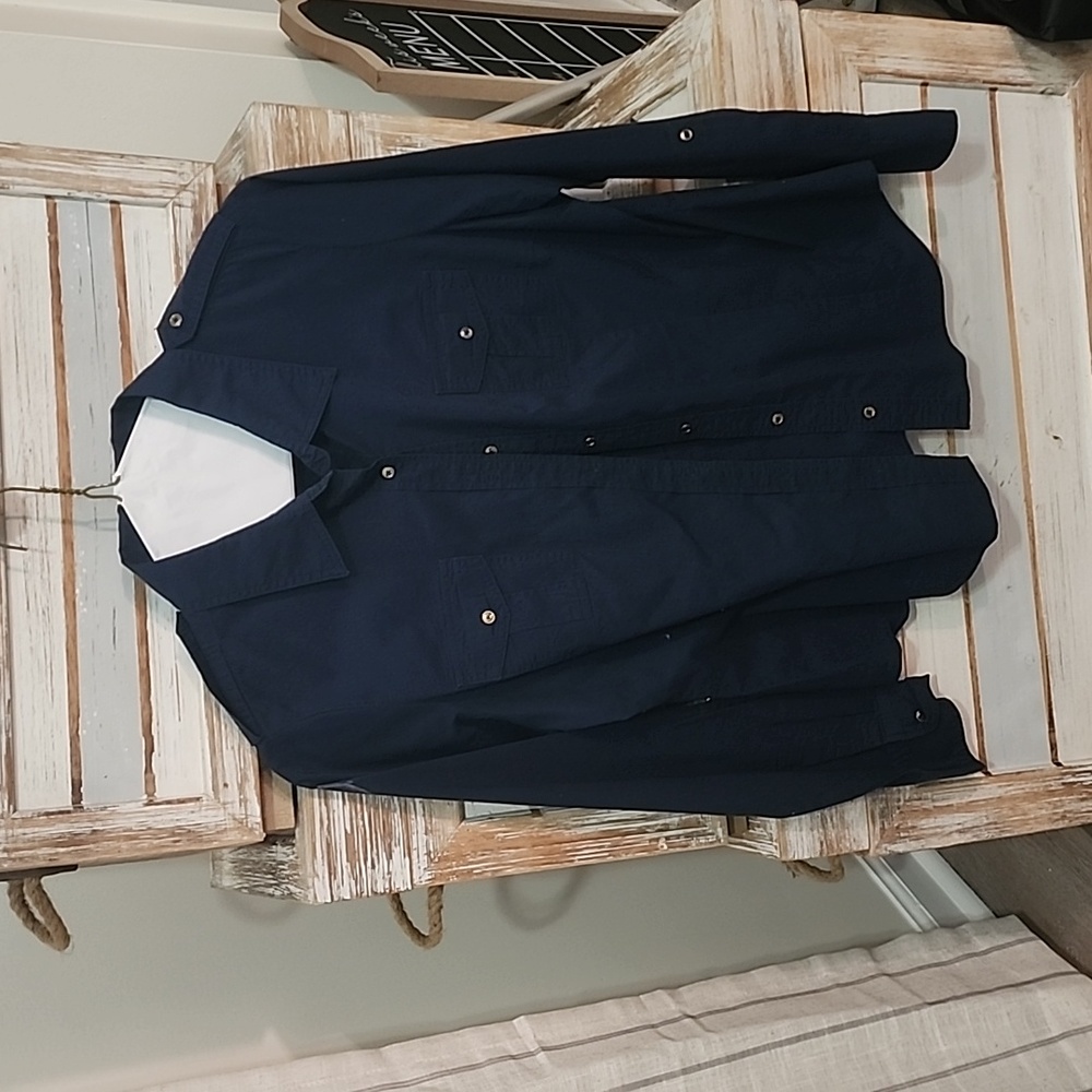 New Direction cotton (faded antique look/gold buttons), classic